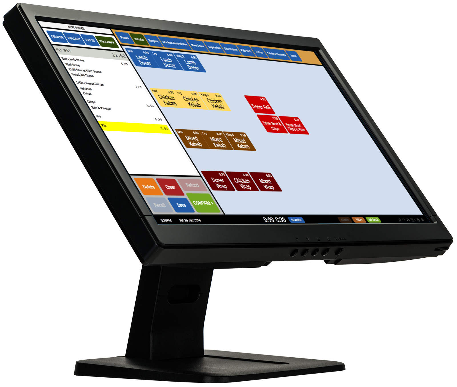 Screenshot of the Ordara EPOS system